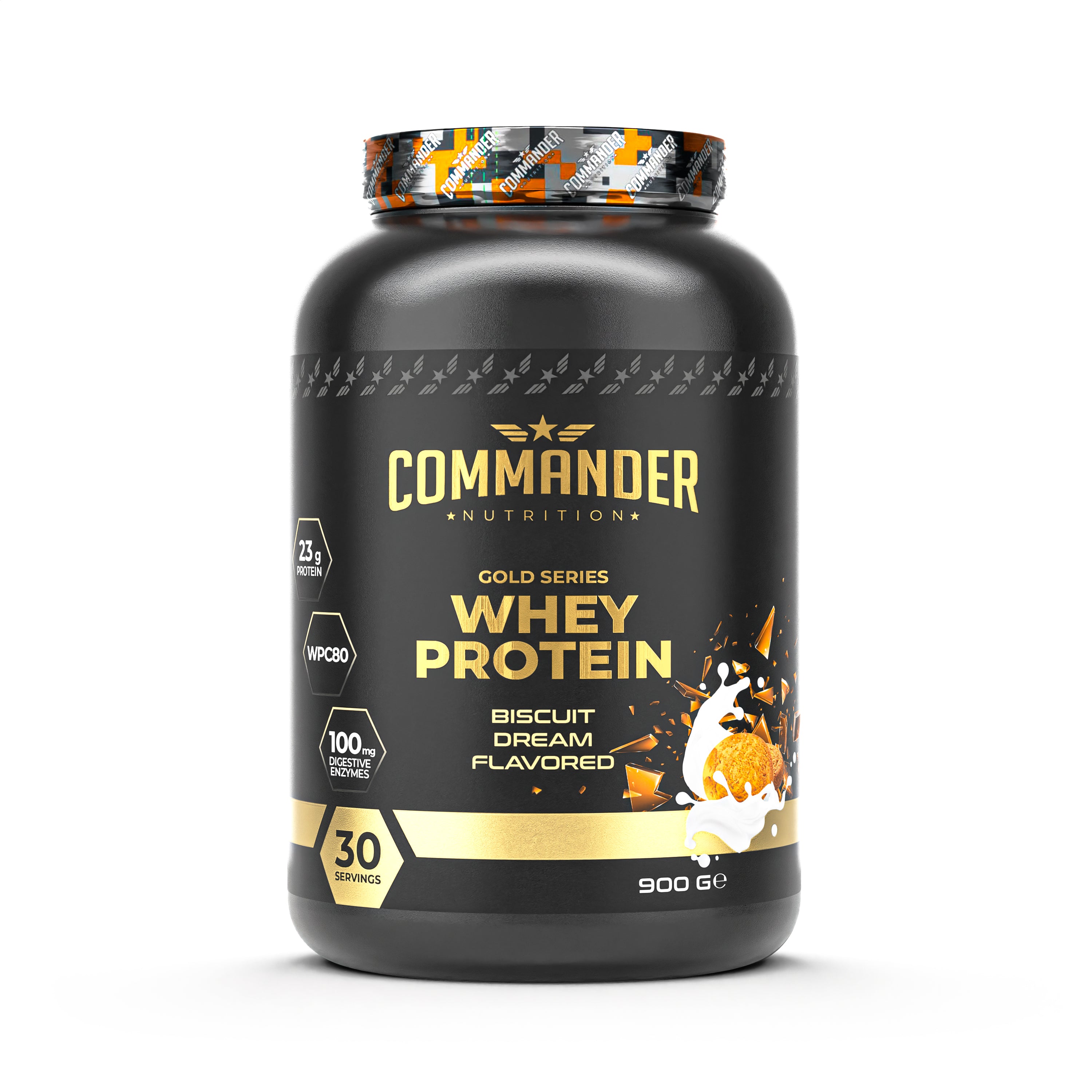 Commander Nutrition Protein Tozu - Kas gelişimi ve onarımı için yüksek kaliteli protein. Antrenman sonrası hızlı iyileşme ve enerji artışı sağlar. WPC80 Hammadde, Düşük şeker ve yağ oranıyla saf protein kaynağı. 100% analiz garantili içerik.